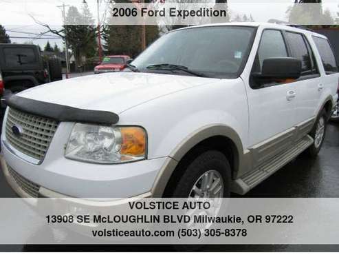 2006 Ford Expedition 4dr Eddie Bauer 4X4 WHITE 3RD ROW RUNS for sale in Milwaukie, OR