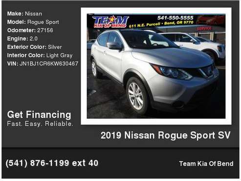 2019 Nissan Rogue Sport SV - cars & trucks - by dealer - vehicle... for sale in Bend, OR