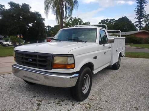 1997 FORD F250 SUPER CAB HEAVY DUTY READING WORK TRUCK*ICE COLD AIR! for sale in largo, FL