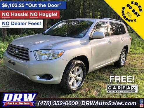 2010 Toyota Highlander NO Dealer Fees - FREE Warranty for sale in Perry/Fort Valley, GA