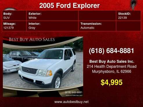 2005 Ford Explorer XLT 4dr SUV Call for Steve or Dean - cars & for sale in Murphysboro, IL