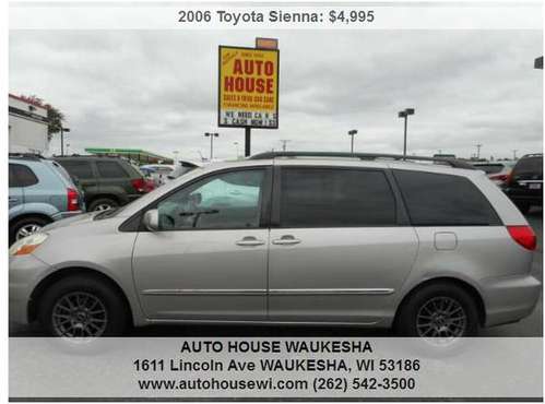 2006 Toyota Sienna XLE Limited Navigation, moonroof, leather Loaded for sale in Waukesha, WI