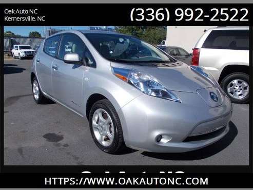 2012 Nissan LEAF SL, NO GAS needed!, Silver for sale in KERNERSVILLE, NC