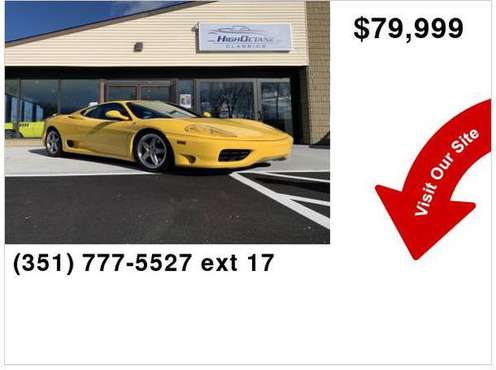 2002 Ferrari 360 Modena - cars & trucks - by dealer - vehicle... for sale in Auburn, MA