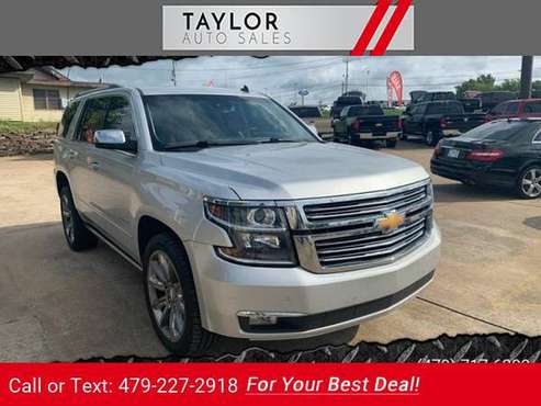 2015 Chevy Chevrolet Tahoe LTZ 4x2 4dr SUV suv Silver for sale in Springdale, AR