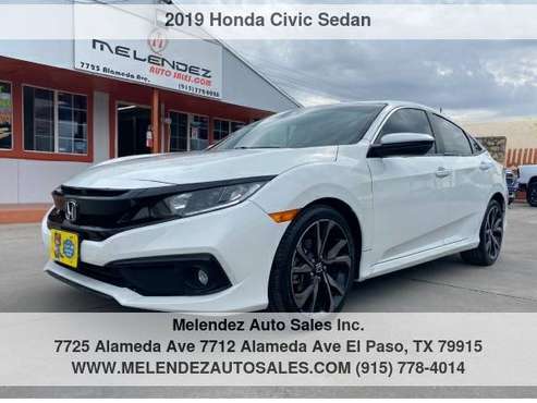 2019 Honda Civic Sedan Sport CVT - - by dealer for sale in El Paso, TX