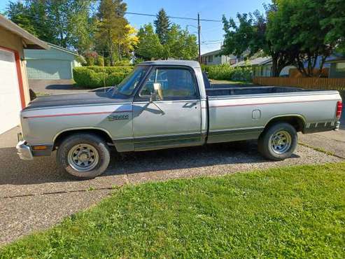 1986 Dodge D150 S E Royal V8 At Ac 90K original Mils - cars & for sale in Portland, OR