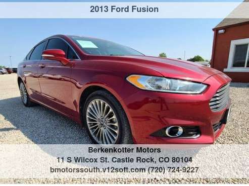 2013 Ford Fusion Titanium titanium turbo power eco boost with - cars... for sale in Castle Rock, CO