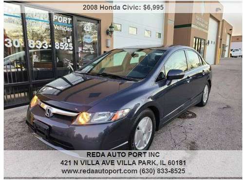 2008 Honda Civic Hybrid 4dr Sedan 103956 Miles - cars & trucks - by... for sale in Villa Park, IL