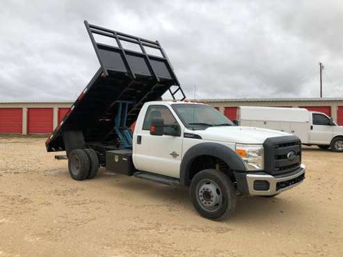 2012 Ford F550 12ft Flatbed Dump Truck - Diesel/Automatic - 171k miles for sale in Hutto, TX