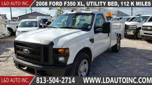 2008 FORD F350 XL, UTILITY BED, 112 K MILES for sale in largo, FL
