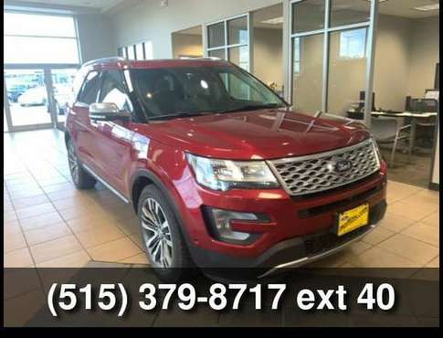 2016 Ford Explorer Platinum - - by dealer - vehicle for sale in Boone, IA
