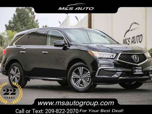2017 Acura MDX suv Crystal Black Pearl - - by dealer for sale in Sacramento , CA