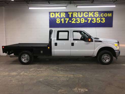 2013 Ford F-250 XL Crew Cab 4x4 V8 Service Flatbed Work Truck for sale in Arlington, TX
