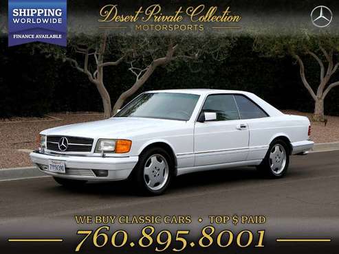 1991 Mercedes-Benz 560 Series Coupe Super Clean 560SEC Coupe FOR... for sale in Palm Desert, TX