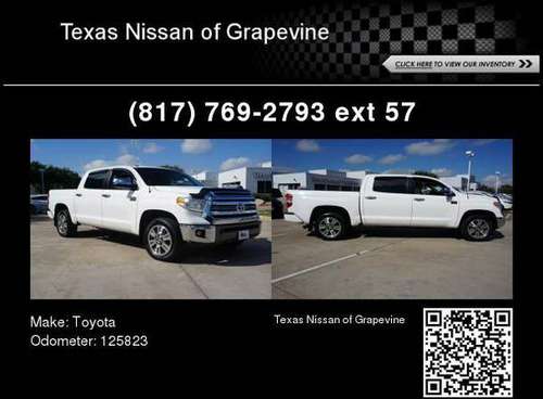 2016 Toyota Tundra 1794 for sale in GRAPEVINE, TX