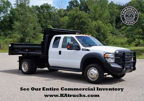 2015 Ford F550 XL 4x4 - 9ft Rugby Dump Truck - 4WD 6.8L V10 Triton... for sale in Dassel, MN