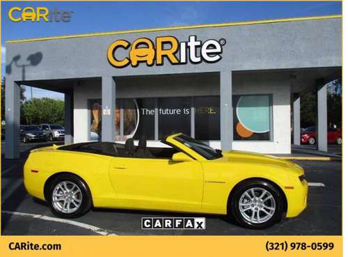 2013 CHEVROLET CAMARO LT 2DR CONVERTIBLE W/1LT FREE CARFAX for sale in Cocoa, FL