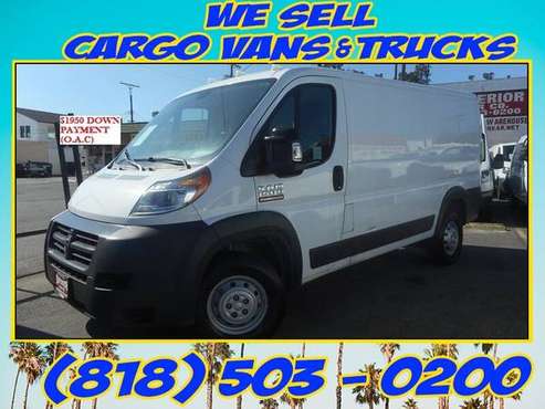 2016 Ram ProMaster Cargo Van 1500 136 WB PLS CALL 4 PRICE 1950 DPMNT for sale in North Hollywood, CA
