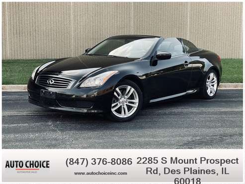 2010 INFINITI G37 Convertible RWD for sale in Des Plaines, IL