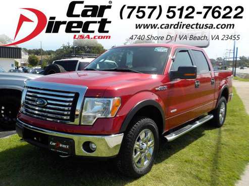 2012 Ford F-150 XLT 4X4 SUPERCREW, ONLY ONE OWNER! RUNNING BOARDS, for sale in Virginia Beach, VA