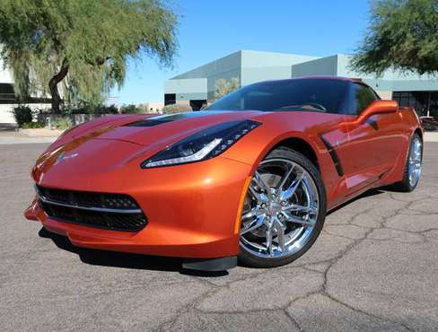 2015 Chevrolet Corvette 3LT Z51 Chrome Whls Daytona Orange 11k Miles... for sale in Scottsdale, AZ