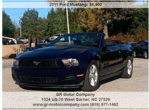 2011 Ford Mustang Convertible-NEW top, AUX, Keyless entry, SHARP! -... for sale in Garner, NC