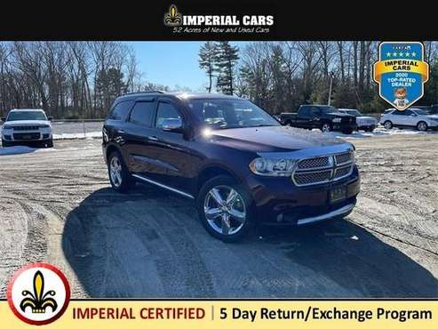 2012 Dodge Durango Citadel suv Red - - by dealer for sale in Mendon, MA