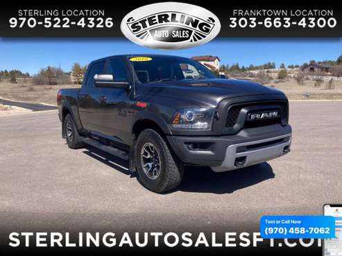 2016 RAM 1500 4WD Crew Cab 140 5 Rebel - CALL/TEXT TODAY! - cars & for sale in Sterling, CO