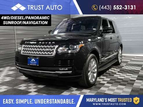 2016 Land Rover Range Rover Td6 HSE 4WD for sale in Sykesville, MD