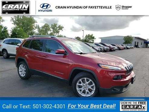 2016 Jeep Cherokee Latitude suv Deep Cherry Red Crystal Pearlcoat for sale in Fayetteville, AR