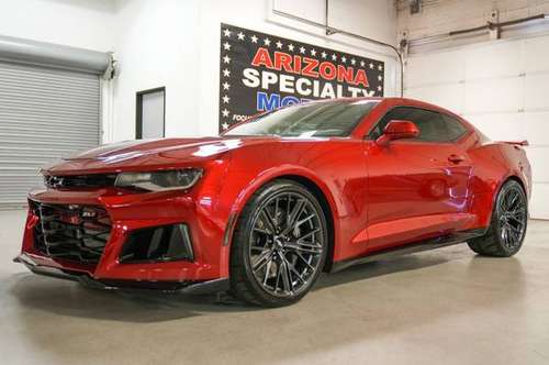 2018 Chevrolet Camaro ZL1 Coupe Supercharged Only 8k Miles Burgundy for sale in Tempe, AZ