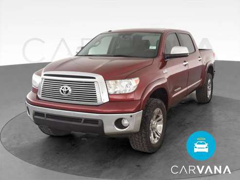 2010 Toyota Tundra CrewMax Limited Pickup 4D 5 1/2 ft pickup Red - -... for sale in Lewisville, TX