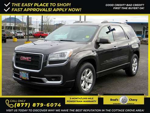 488/mo - 2016 GMC Acadia SLE - - by dealer - vehicle for sale in Cottage Grove, OR