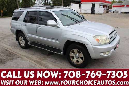 2003 *TOYOTA*4RUNNER*LIMITED* LEATHER SUNROOF KEYLES GOOD TIRES 012213 for sale in posen, IL