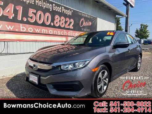 2016 Honda Civic LX - - by dealer - vehicle automotive for sale in Central Point, OR