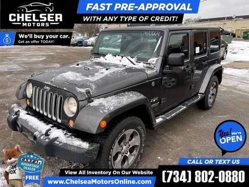 443/mo - 2016 Jeep Wrangler Unlimited Sahara 4WD! 4 WD! 4-WD! for sale in Chelsea, OH