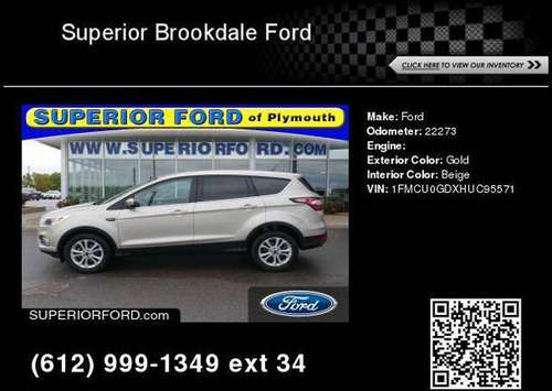 2017 Ford Escape SE for sale in Plymouth, MN