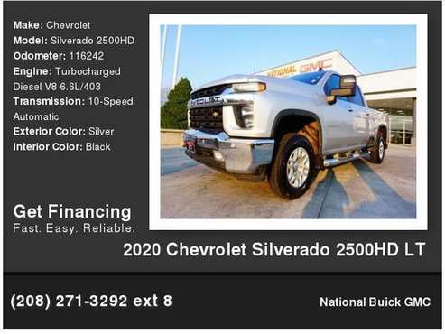 2020 Chevrolet Chevy Silverado 2500HD Lt - - by dealer for sale in American Fork, UT
