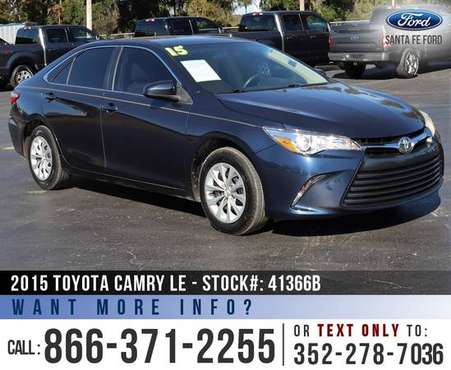 2015 TOYOTA CAMRY LE Bluetooth - Touch Screen - Backup for sale in Alachua, GA