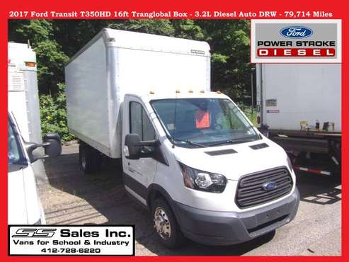 2017 Ford T350HD DRW 16ft Box Truck - 79, 714 Miles - 3 2L for sale in Allison Park, PA