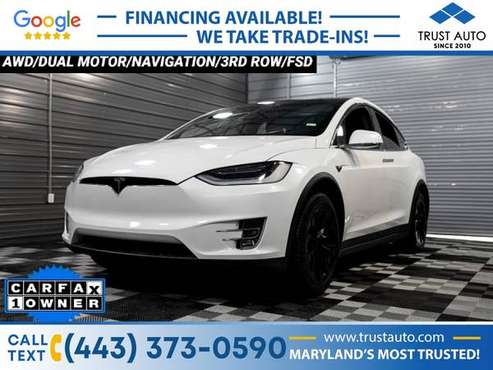 2021 Tesla Model X Long Range Plus Dual Motor AWD Luxury 6-Pass for sale in Sykesville, MD