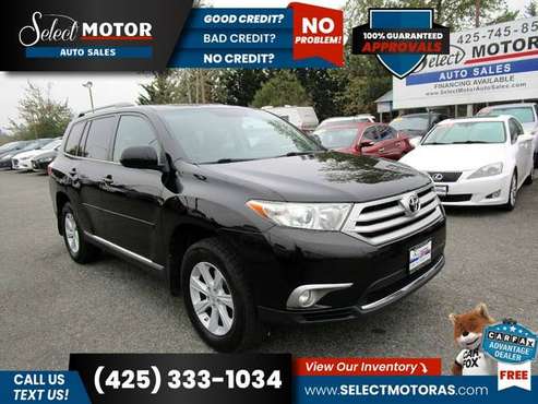 2013 Toyota Highlander SE AWDSUV FOR ONLY 358/mo! for sale in Lynnwood, WA
