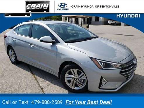 2020 Hyundai Elantra SEL sedan Silver for sale in Bentonville, AR