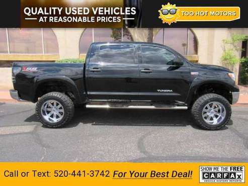2012 Toyota Tundra 4WD Truck Grade CrewMax pickup Black for sale in Tucson, AZ