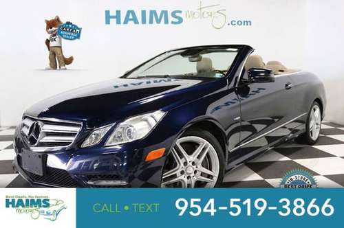2012 Mercedes-Benz E 550 2dr Cabriolet RWD for sale in Lauderdale Lakes, FL