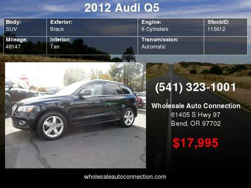 2012 Audi Q5 quattro 4dr 3.2L Premium Plus for sale in Bend, OR