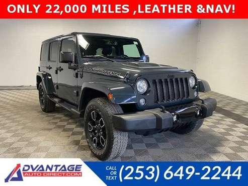 2017 Jeep Wrangler 4x4 4WD Unlimited Sahara SUV - - by for sale in Kent, WA