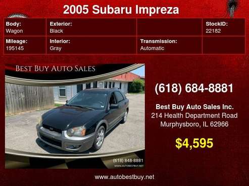 2005 Subaru Impreza Outback Sport AWD 4dr Wagon Call for Steve or for sale in Murphysboro, IL