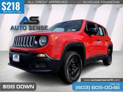 218/mo - 2018 Jeep Renegade Sport - - by dealer for sale in Chichester, NH